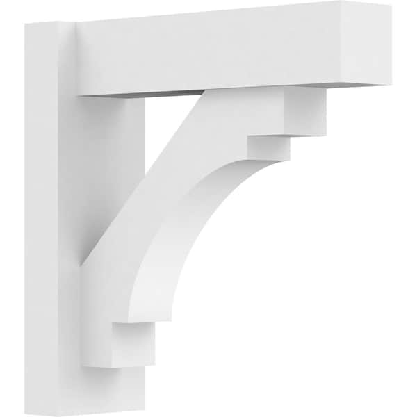 Ekena Millwork Merced Architectural Grade PVC Outlooker with Block Ends, 5"W X 16"D X 16"H OUTP05X16X16MRC05 - main
